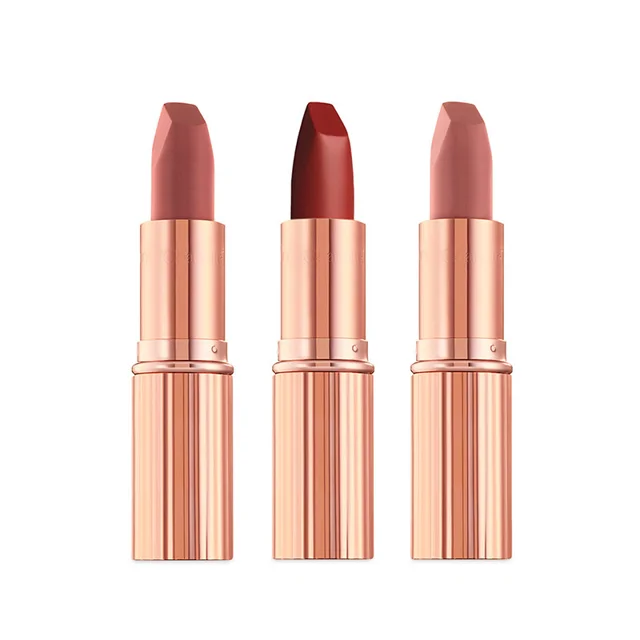 مجموعه رژ لب جامد شارلوت تیلبری مدل iconic mini lip trio بسته 3 عددی 101575262